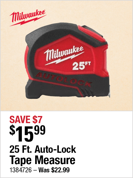 25 Ft. Auto-Lock Tape Measure
